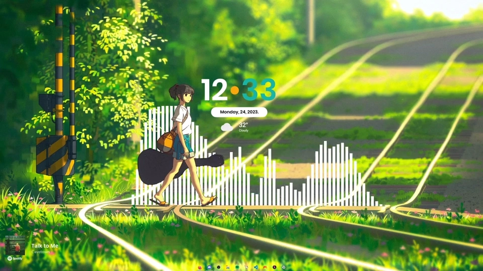 Anime Railway Crossing Rainmeter